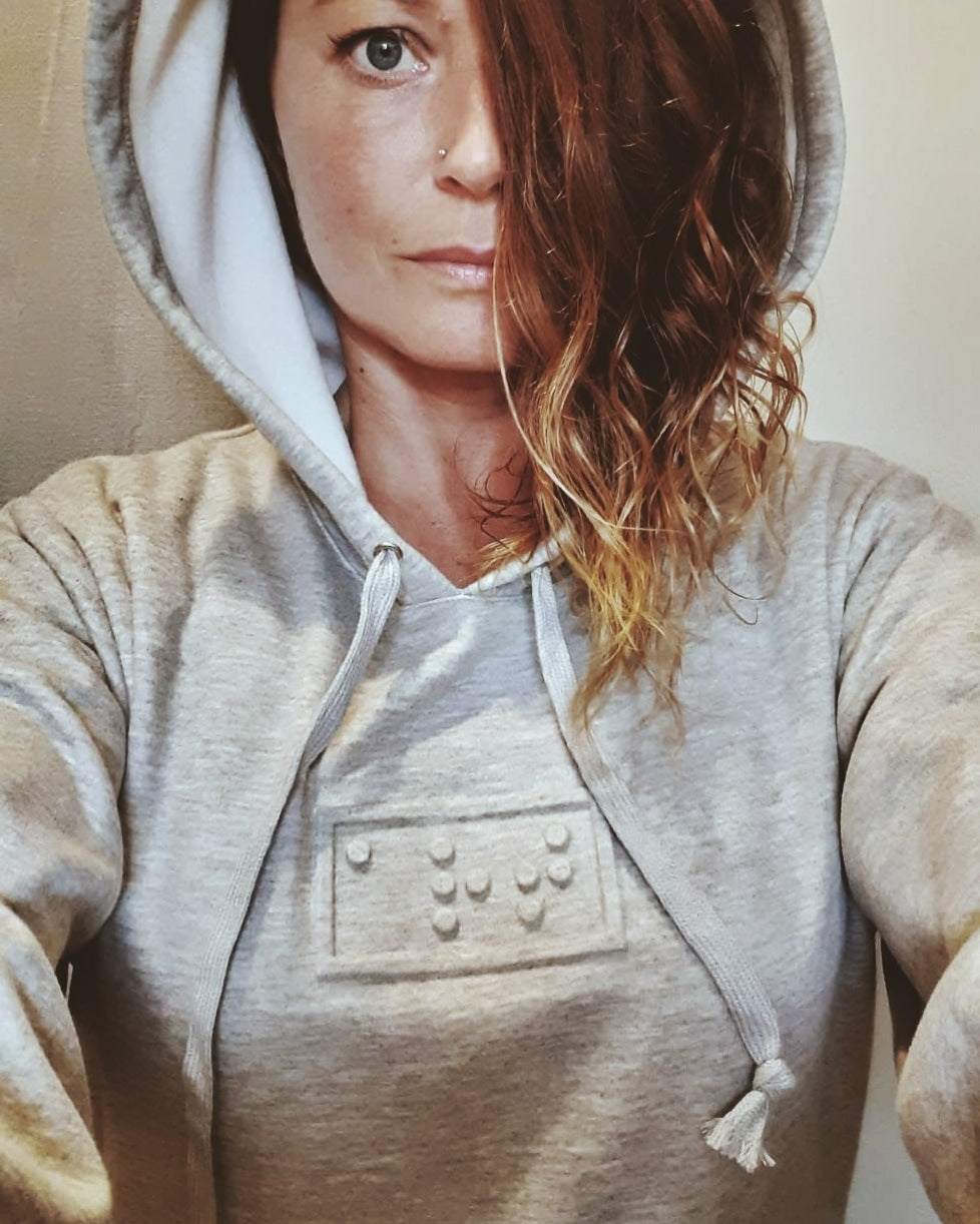 hoodie gris femme